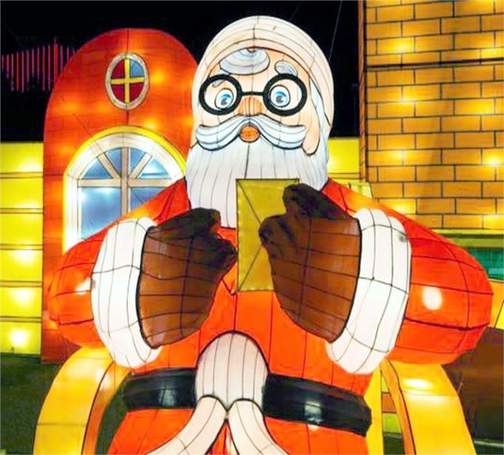 Santa Claus Christmas Light Show Decoration Santa Claus Christmas Light Show Decoration